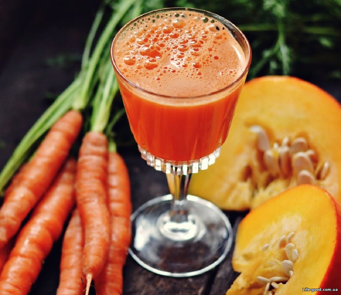 Морковный сок с тыквой
